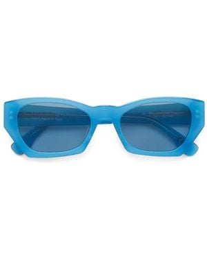 Retrosuperfuture Lunettes De Soleil Amata Estate À Monture Géométrique - Bleu