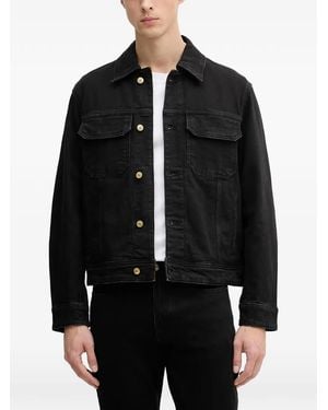 ARMANI EXCHANGE Chaqueta Vaquera Con Parche Del Logo - Negro