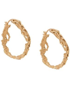 Loveness Lee Rebuita Medium Hoop Earrings - Metallic