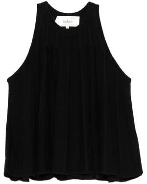 Ba&sh Serres Ribbed Tank Top - Black