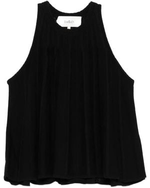Ba&sh Serres Ribbed Tank Top - Black