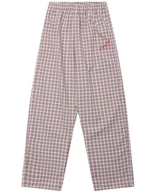Willy Chavarria Plaid Trousers - White