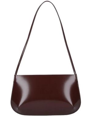 Faune Bra leather shoulder bag - Morado