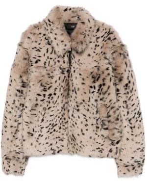 Amiri Zip Patterned Jacket - Brown