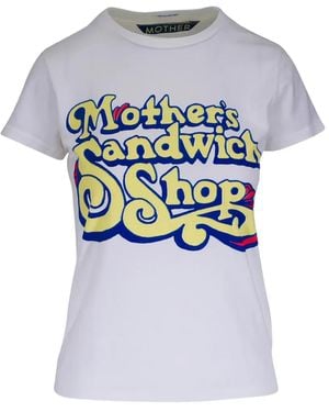 Mother The Boxy Goodie Goodie T-Shirt Met Grafische Print - Grijs