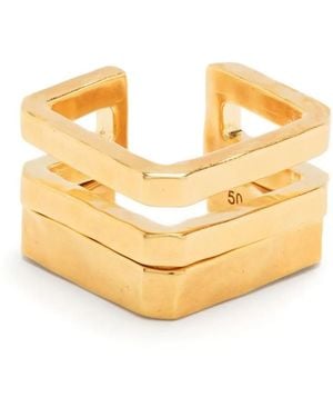 Zadig & Voltaire Brass Stacking Rings - Metallic