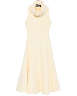 Jacquemus Cowl-neck sleeveless dress - Natur