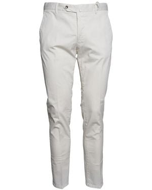 L.B.M. 1911 Ray Herringbone-Pattern Slim-Fit Pants - Gray