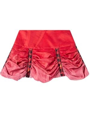 PUCCI Falda Marmo De Ramio Con Estampado Degradado - Rojo