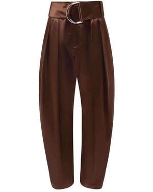 JW Anderson D-Ring Pleated Trousers - Brown