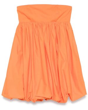Alberta Ferretti Strapless Mini-Jurk - Oranje