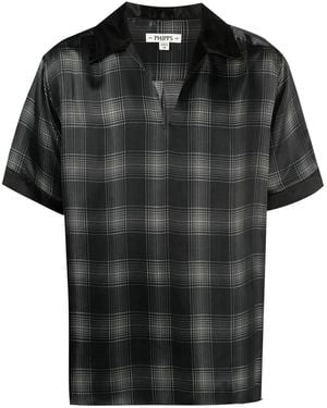 Phipps チェック シャツ - ブラック