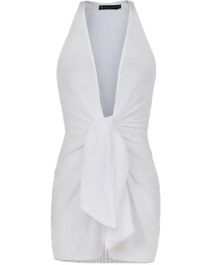ViX Mita Tie-Waist Beach Cover-Up - White