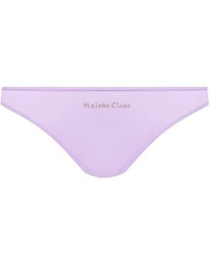 Maison Close Double Sens Cut-Out Briefs - Purple