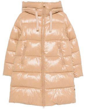 Save The Duck Hooded Puffer Coat - Natural