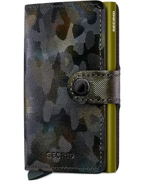 Secrid Camouflage Leather Cardholder - Black