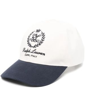Ralph Lauren Logo-Embroidered Baseball Cap - White