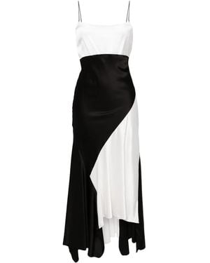 Alice + Olivia Rosa Handkerchief Midi Dress - Black