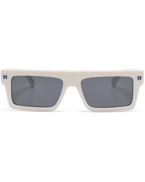 Off-White OERI13Z CHANDLER 0107 Square Sunglasses – White\\ Grey NEW OFF-WHITE SUNGLASSES WHITE MEN EYEWEAR OFF-WHITE OERI13Z  main image 4