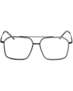 Kaleos Eyehunters Seeger Brille Mit Eckigem Gestell - Natur