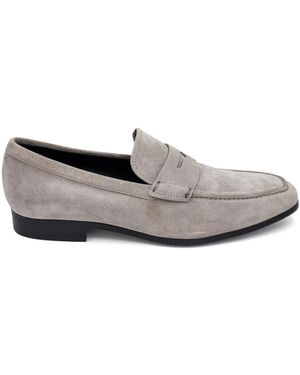 Tod's Penny Leather Loafers - Grey