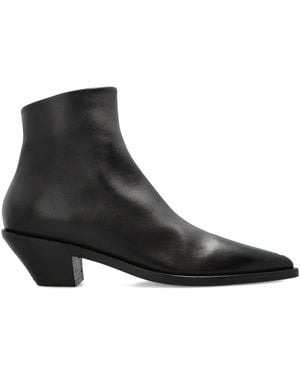 Marsèll 50Mm Pointed-Toe Heeled Ankle Boots - Black