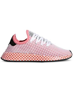adidas Deerupt Mesh-Overlay Sneakers - Pink