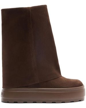 Casadei Double-Face Leather Boots - Brown