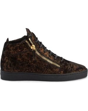 Giuseppe Zanotti Kriss レザースニーカー - ブラウン
