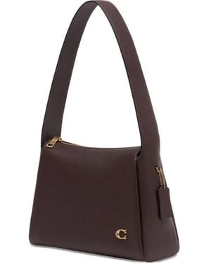COACH Borsa A Spalla Lola Con Zip - Marrone