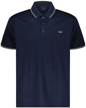 Paul & Shark Embroidered-Logo Polo Shirt - Blue