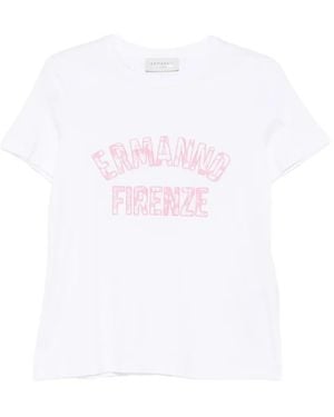 ERMANNO FIRENZE Logo-Print T-Shirt - White