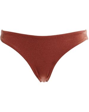 Agua Bendita Quilted Tie-Detail Bikini - Red