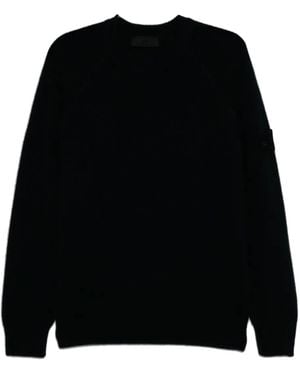 Stone Island ロゴパッチ プルオーバー - ブラック