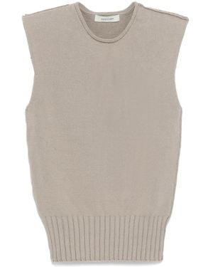 Entire studios Burns Knit Vest - Natural