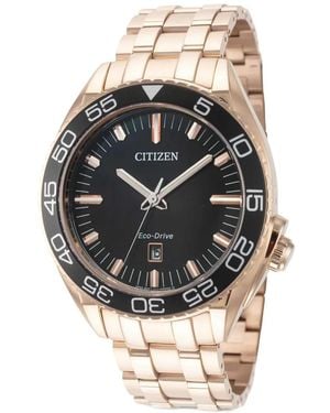 Citizen Carson Eco-Drive 42Mm Watch - Black