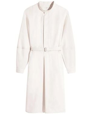 Lemaire Belted Shirt Dress - White