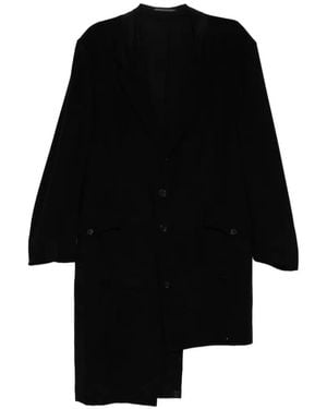 Yohji Yamamoto Asymmetric Hem Jacket - Black