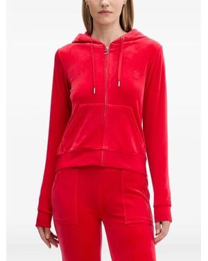 Juicy Couture Sudadera con capucha y cremallera - Rojo