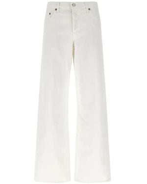 Agolde Belt-Loops Jeans - White