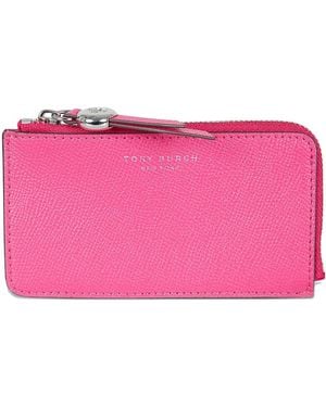 Tory Burch Romy Leather Wallet - Pink