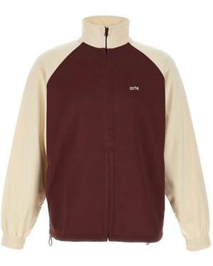 Arte' Carded Raglan-Sleeve Jacket - Purple