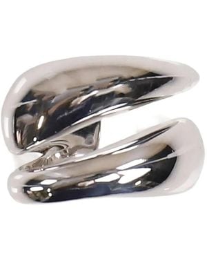 ALAN CROCETTI Curved Double-Ring Ear Cuff - Grey