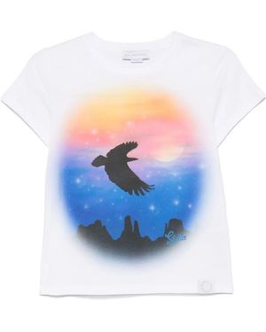 Stella McCartney Bird-Print T-Shirt - Blue