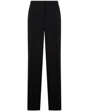 Alberta Ferretti High-Waisted Straight-Leg Pants - Black