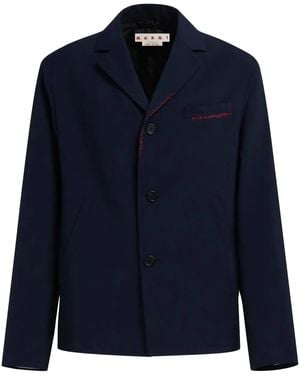 Marni Blazer With Mending - Blue