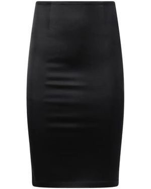 Mia Peculiar Stretch Midi Skirt - Black