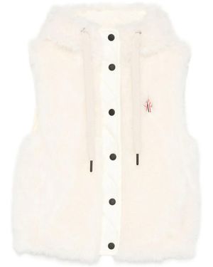 Moncler Arve Down Padded Vest - Natural