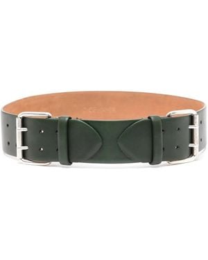 Dice Kayek Ceinture En Cuir À Double Boucle - Gray