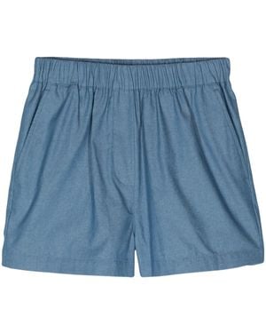 Manuel Ritz シャンブレー ショートパンツ - ブルー
